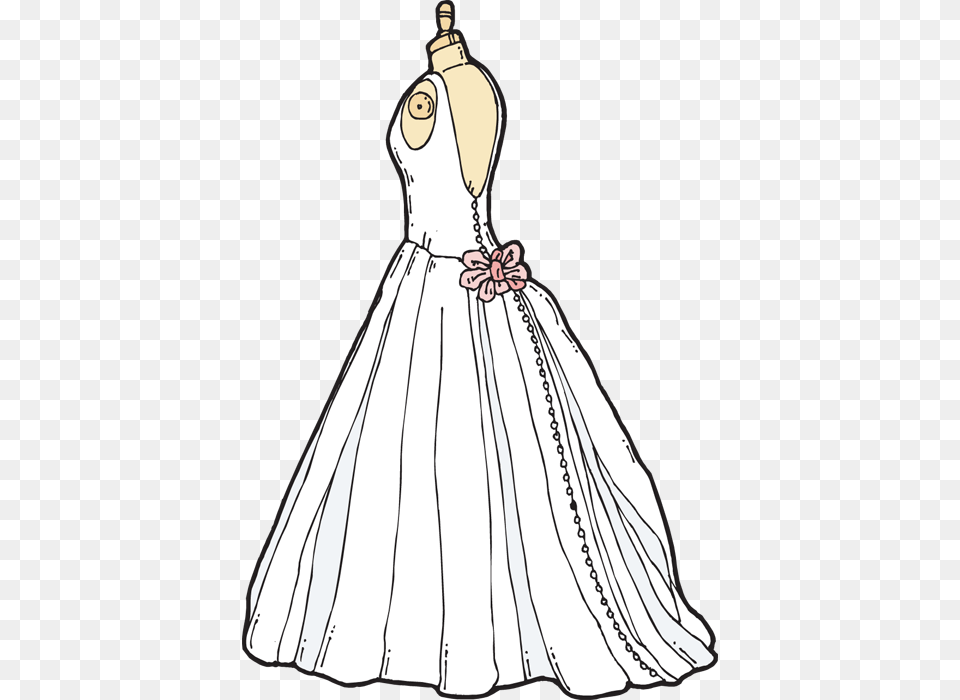 Wedding Dress Clip Art, Formal Wear, Wedding Gown, Clothing, Fashion Png