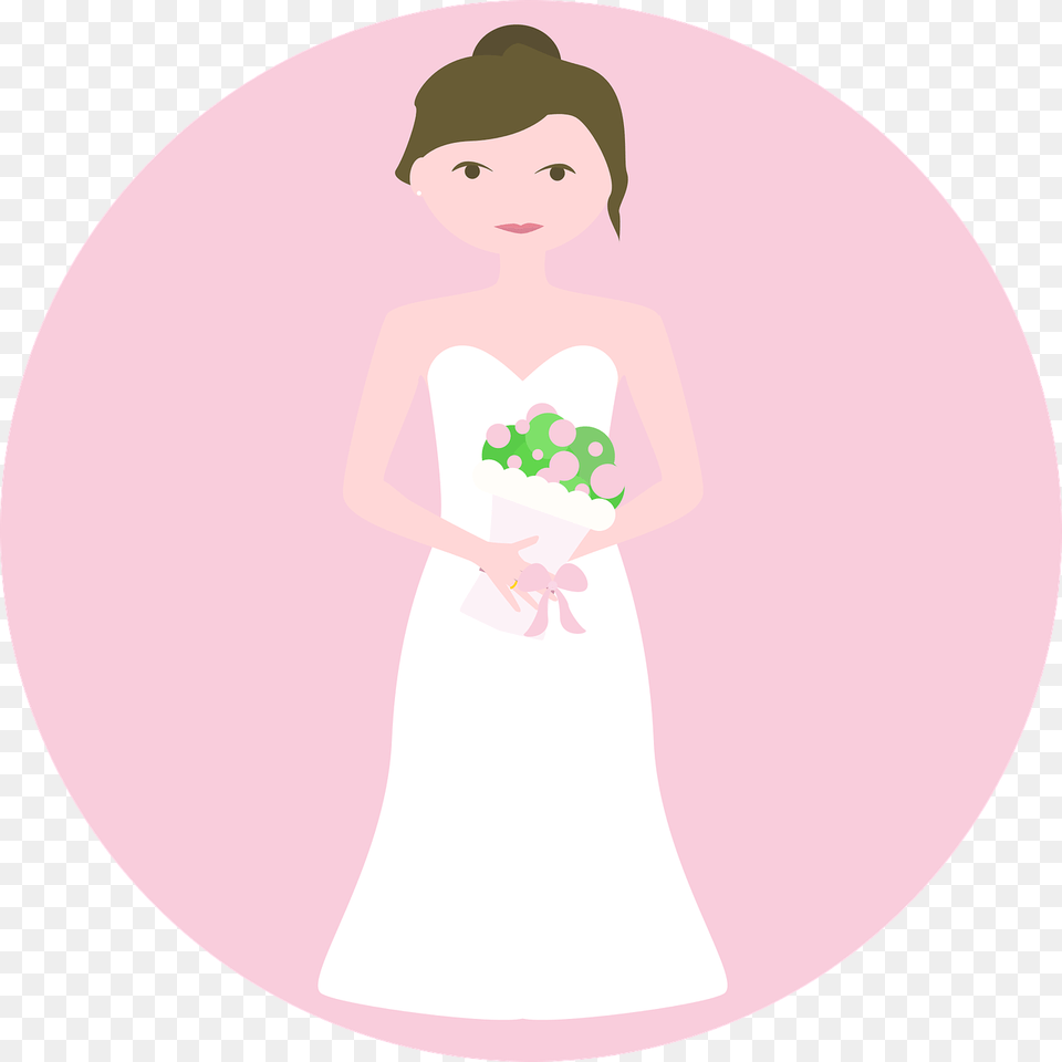 Wedding Dress Emoji, Clothing, Formal Wear, Person, Baby Free Transparent Png