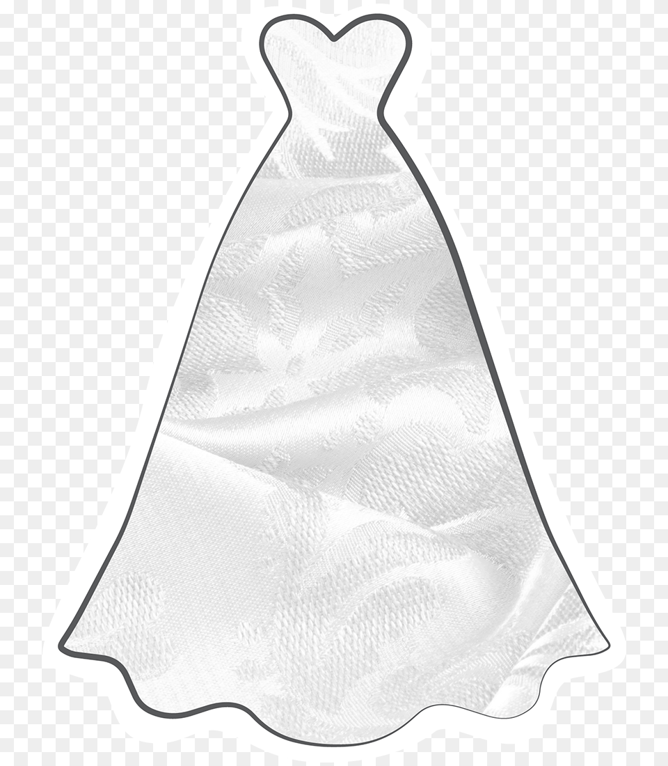 Wedding Dress Fabric Glossary Shutterfly, Formal Wear, Napkin Free Png