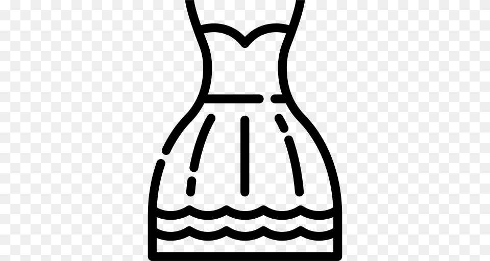 Wedding Dress Icon, Gray Free Png Download