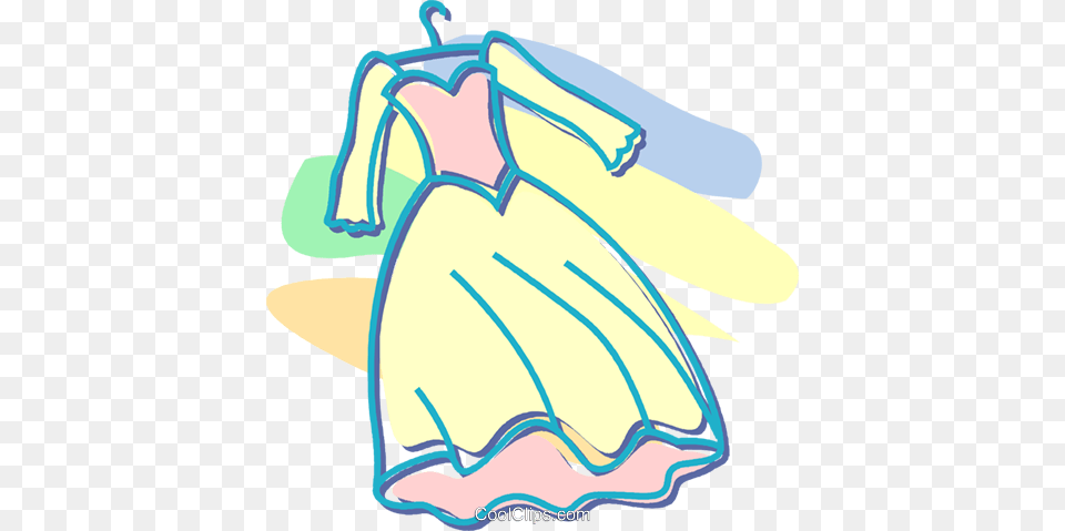 Wedding Dress Royalty Vector Clip Art Illustration, Formal Wear, Outdoors, Nature, Water Png