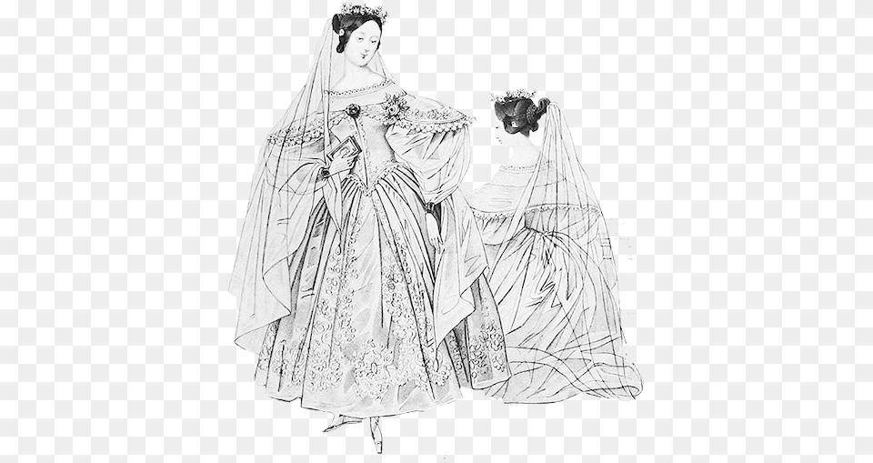 Wedding Dress Victorian Era Victorian Era Gown, Fashion, Person, Formal Wear, Female Free Png Download