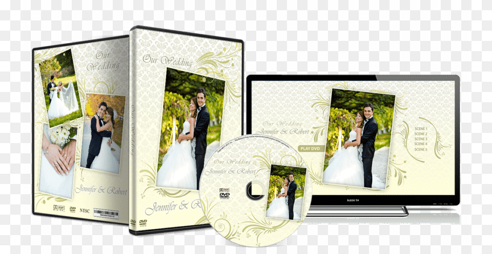 Wedding Dvd Cover 001 Pdwc Wedding, Person, Clothing, Dress, Handbag Png Image