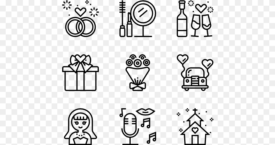 Wedding Elements Farm Vector Icon, Gray Free Png Download