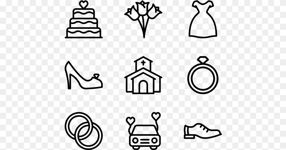 Wedding Exercise Icon Transparent Background, Gray Png