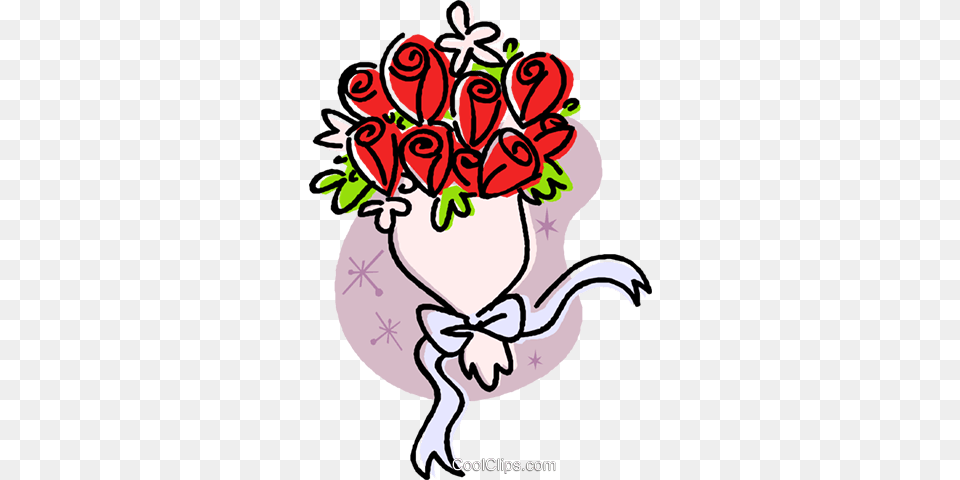 Wedding Flowersouquet Royalty Vector Clip Art Illustration, Plant, Pattern, Graphics, Flower Bouquet Free Png Download