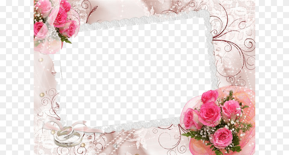 Wedding Frame Wedding Flower Frame, Plant, Rose, Flower Arrangement, Flower Bouquet Free Transparent Png