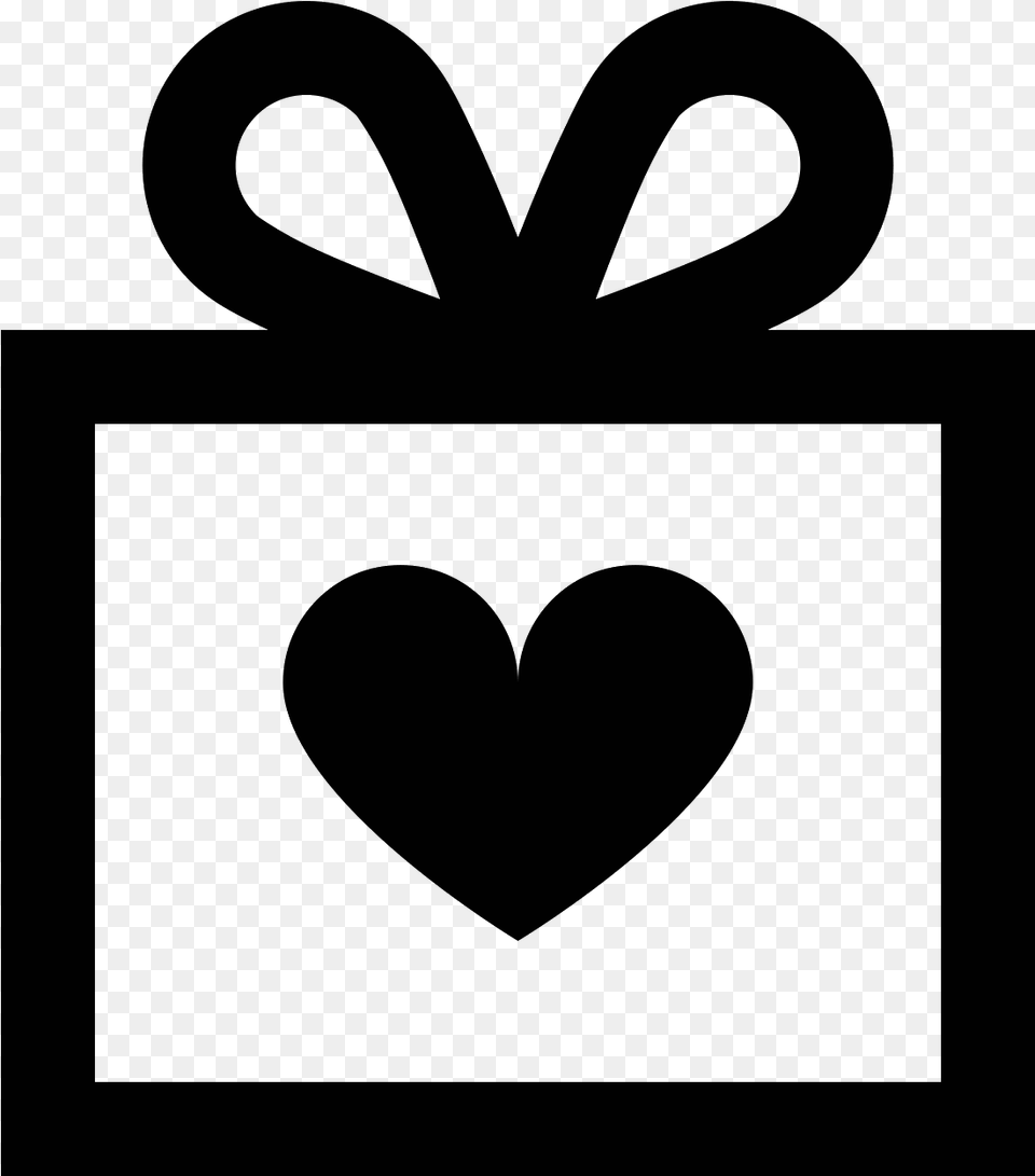 Wedding Gift Icon, Gray Free Png