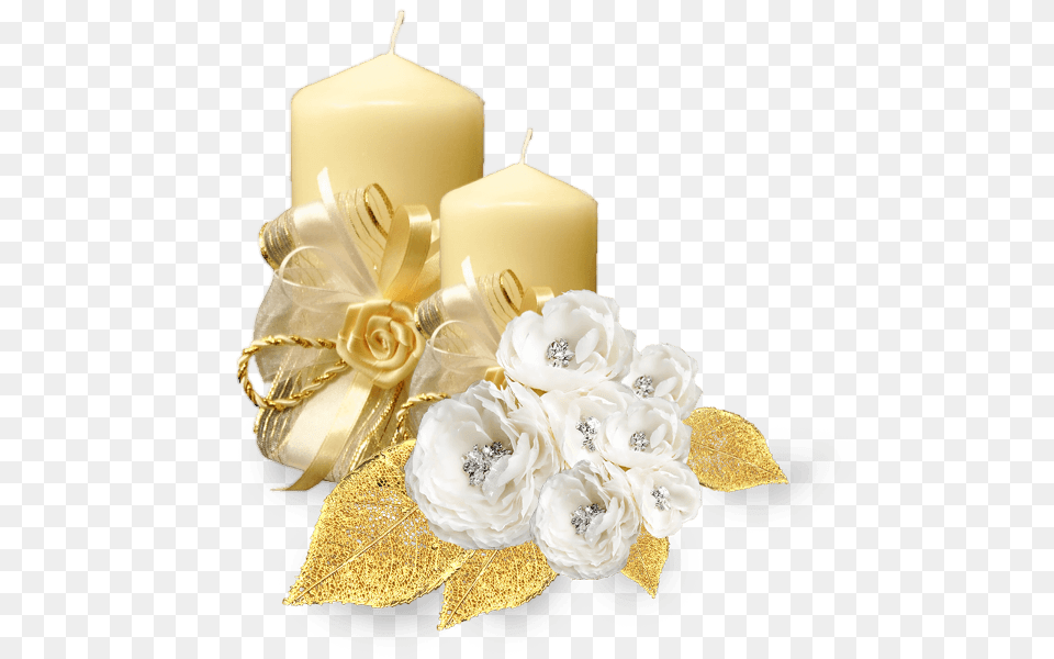 Wedding Golden Candle, Flower, Flower Arrangement, Flower Bouquet, Plant Png