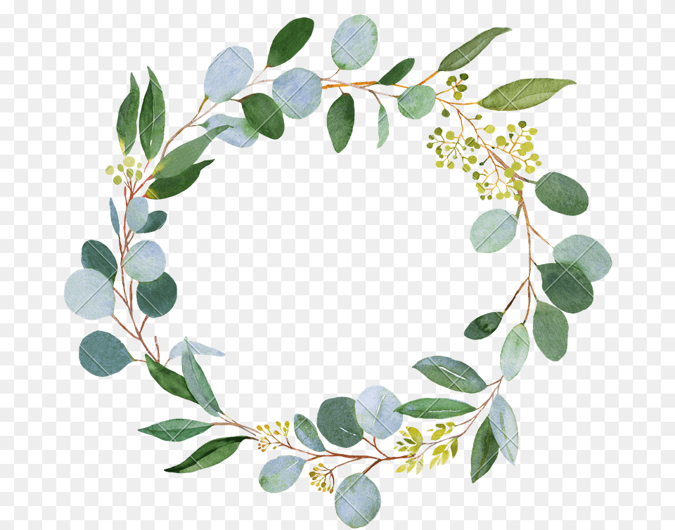 Wedding Greenery Wreath Transparent Watercolor Greenery, Leaf, Plant, Pattern, Annonaceae Png