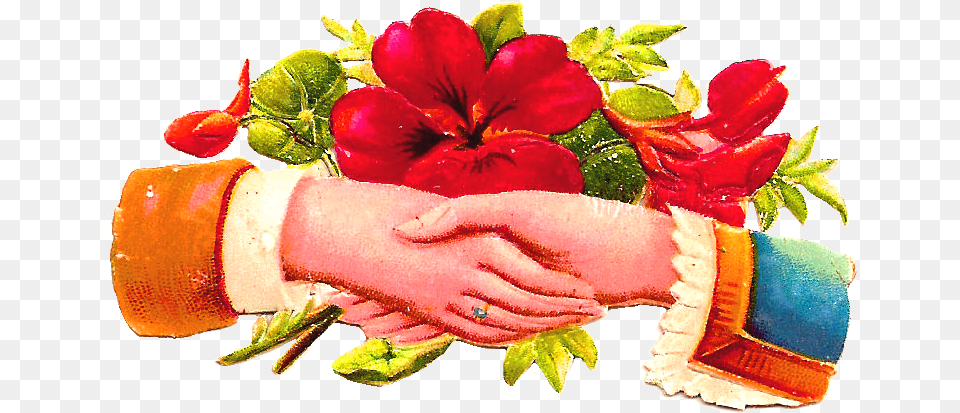 Wedding Hand Clipart Download, Flower, Flower Arrangement, Flower Bouquet, Rose Free Transparent Png