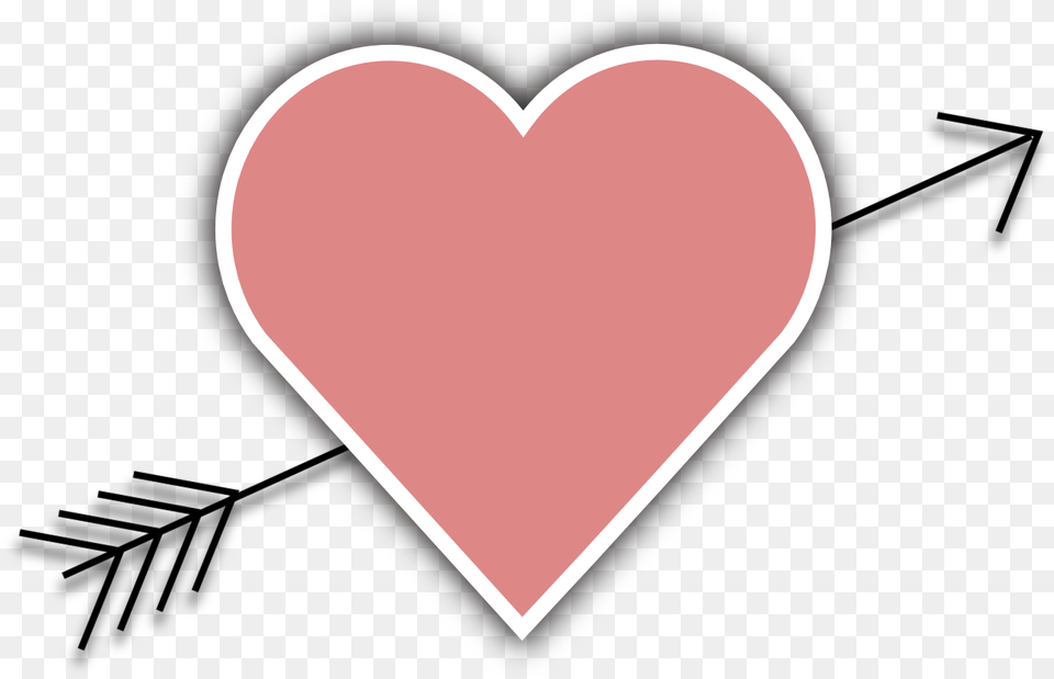 Wedding Heart Arrow Love Valentine Cupid February Heart With Arrow Transparent Background Png Image