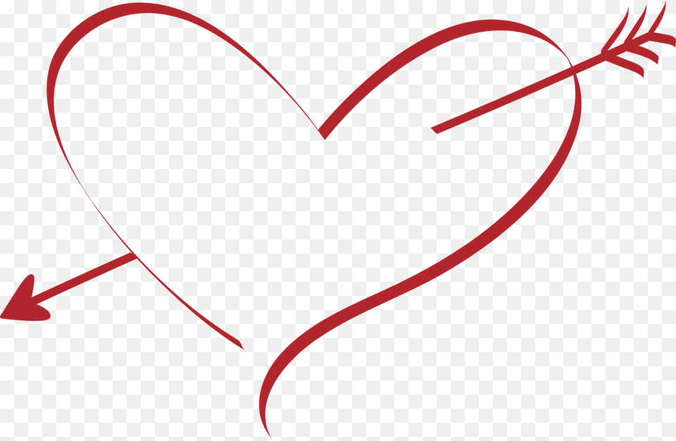 Wedding Heart Love Wedding Amor Arrow Red Pierced, Bow, Weapon Free Transparent Png