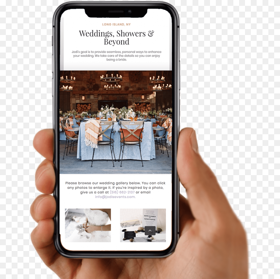 Wedding Industry Websites Wedding Industry Web Design Person Holding Iphone, Electronics, Mobile Phone, Phone, Chair Free Png Download