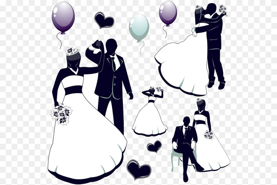 Wedding Invitation Bride Illustration, Gown, Formal Wear, Clothing, Dress Free Png Download