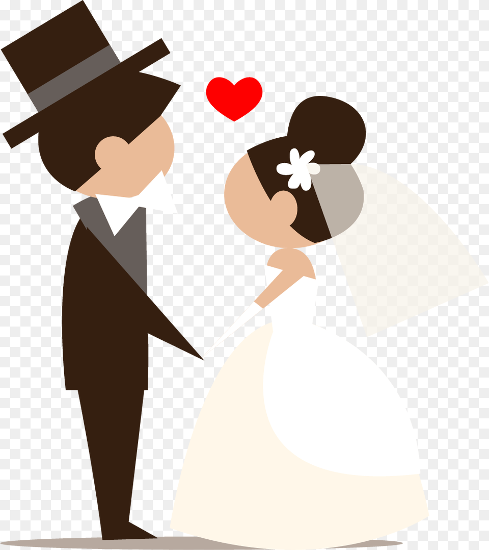 Wedding Invitation Bride Wedding Reception Marriage Bride And Groom Vector Cartoon, Formal Wear, Person, Man, Male Png