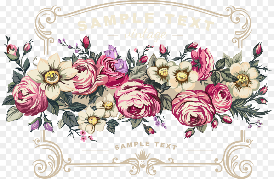 Wedding Invitation Flower Rose Wedding Flower Vector, Art, Floral Design, Graphics, Pattern Free Png