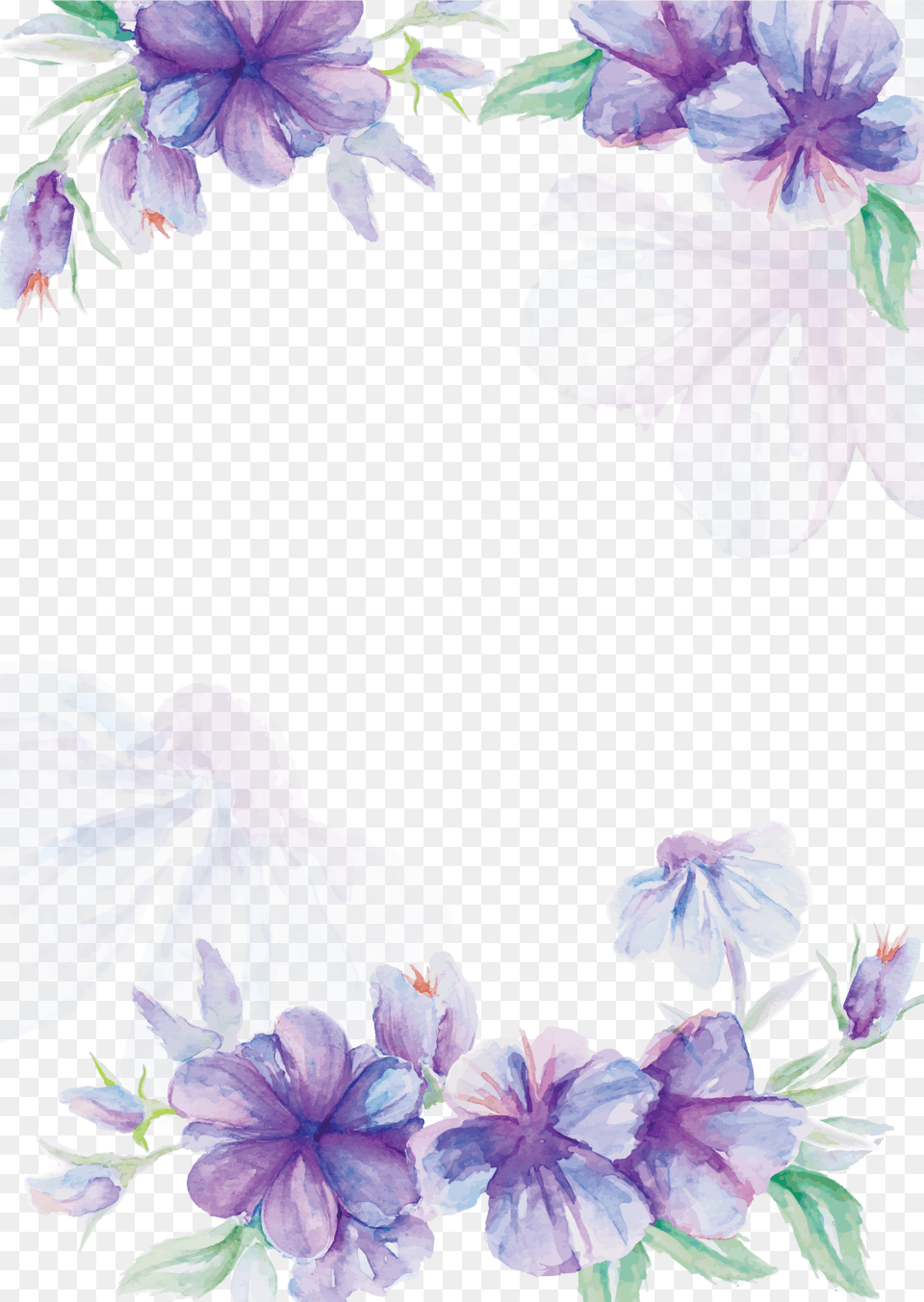 Wedding Invitation Flower Watercolor Watercolor Purple Flowers, Geranium, Petal, Plant, Baby Free Transparent Png