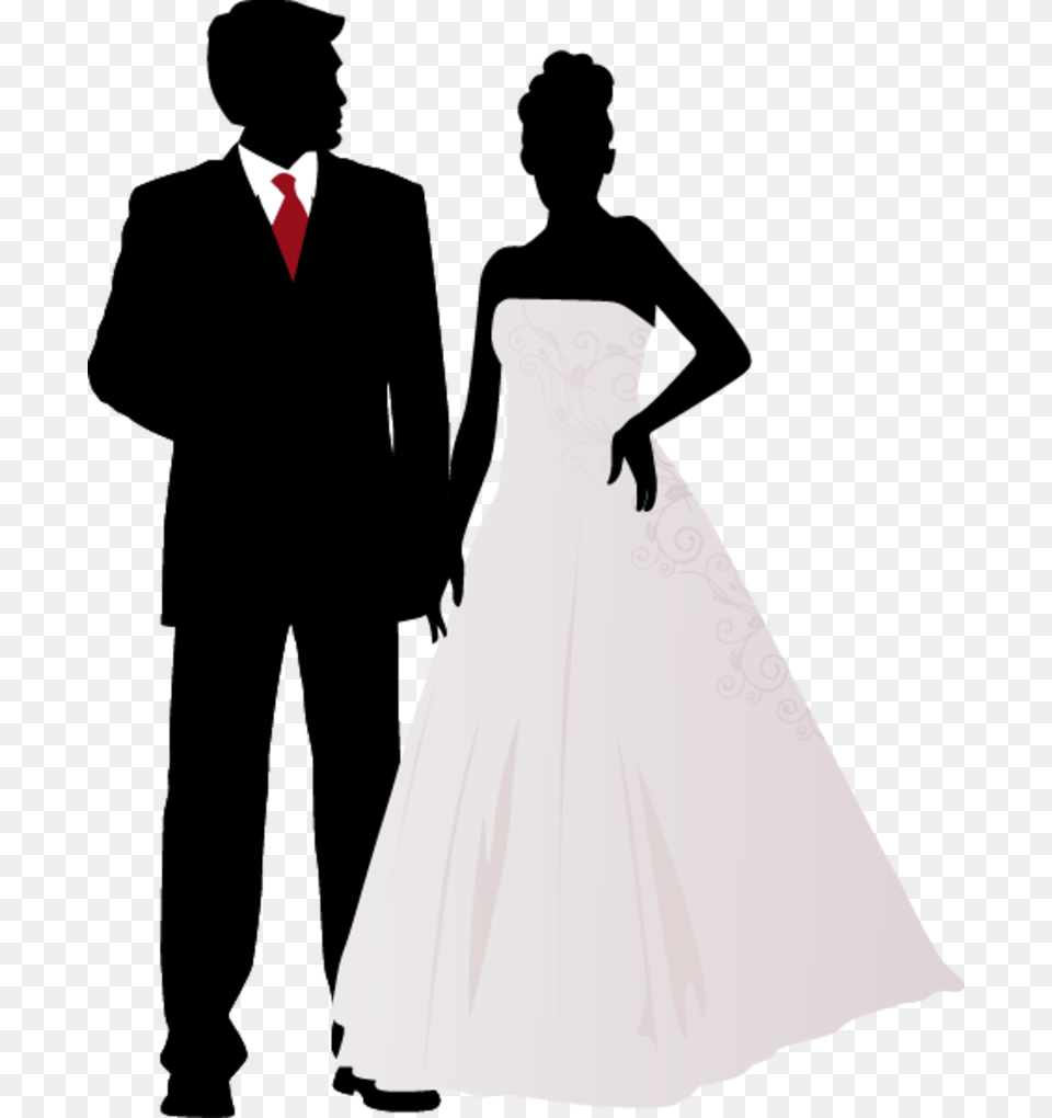 Wedding Invitation Marriage Clip Art Couple Silhouette Wedding, Formal Wear, Wedding Gown, Clothing, Dress Png Image