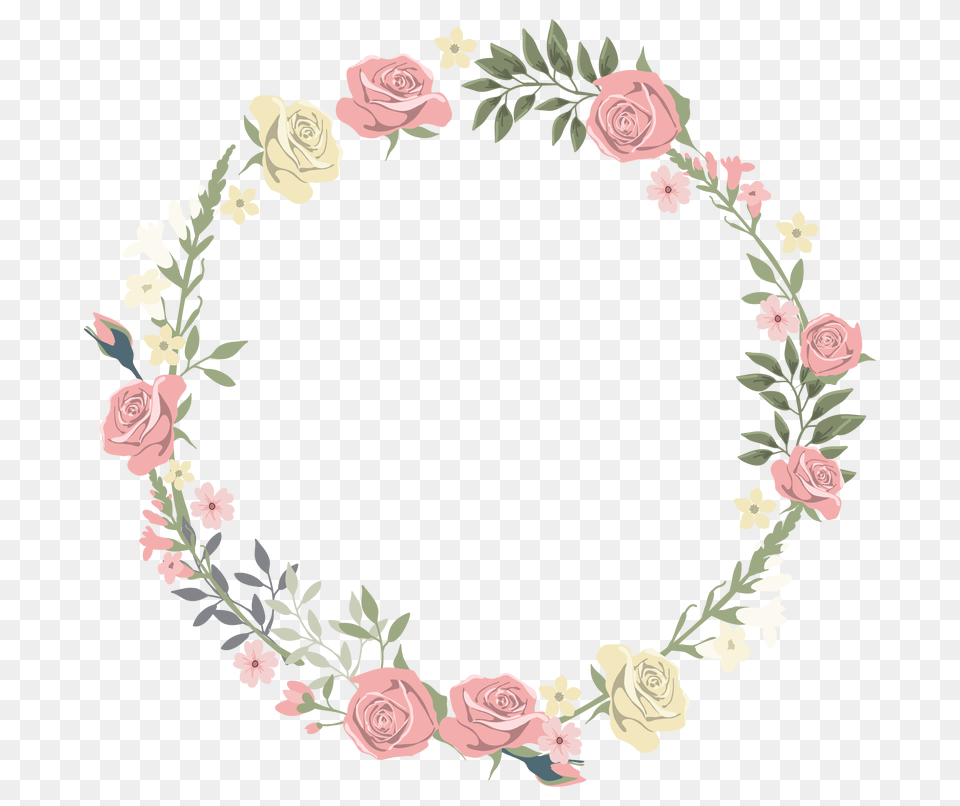 Wedding Invitation Picture Frame Flower Circle Flower Border, Art, Floral Design, Graphics, Pattern Free Png
