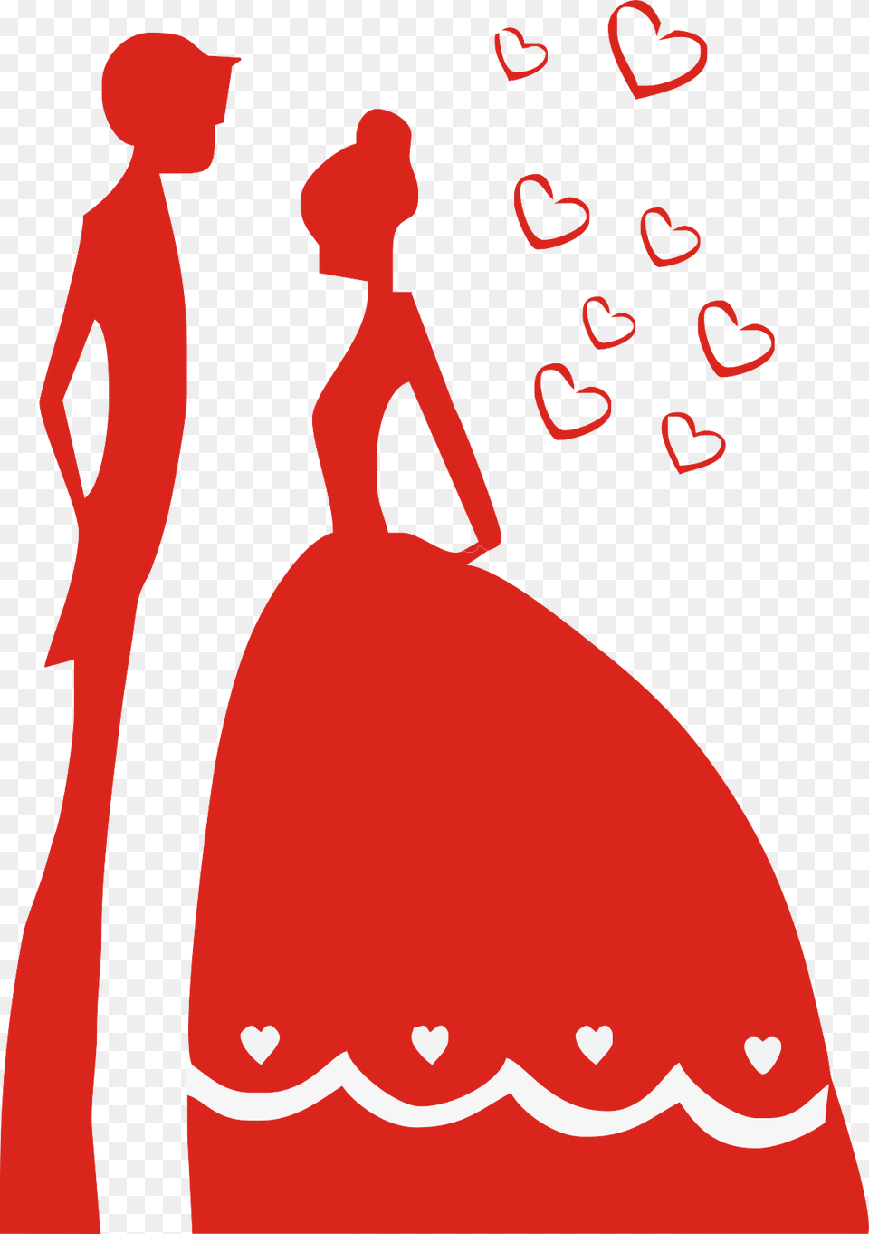 Wedding Invitation Silhouette Cartoon Cartoon, Clothing, Dress, Adult, Man Free Png Download