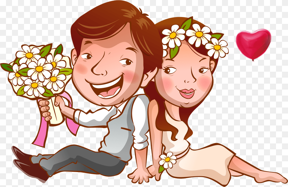 Wedding Invitation Template Cartoon, Adult, Person, Head, Woman Png Image