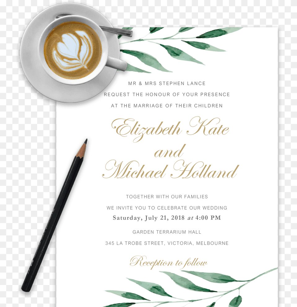 Wedding Invitation Templates In Word For Free Picture Wedding Template Word Download, Advertisement, Cup, Coffee Cup, Coffee Png