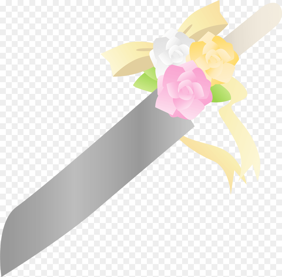 Wedding Knife Clipart, Flower, Plant, Rose, Sword Free Transparent Png