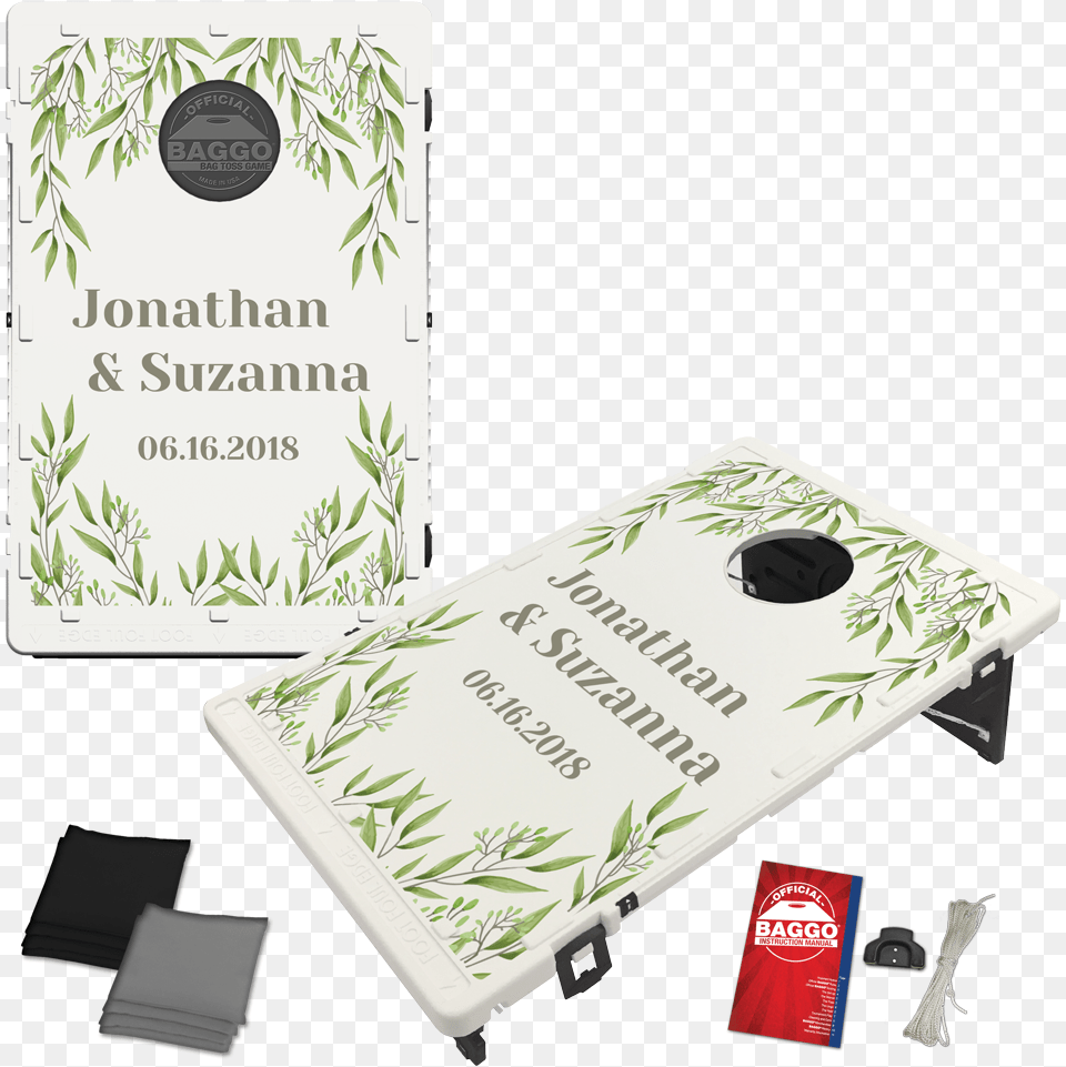 Wedding Laurels Baggo Bag Toss Game By Baggotitle University Of Maryland Cornhole Boards, Book, Publication Png Image