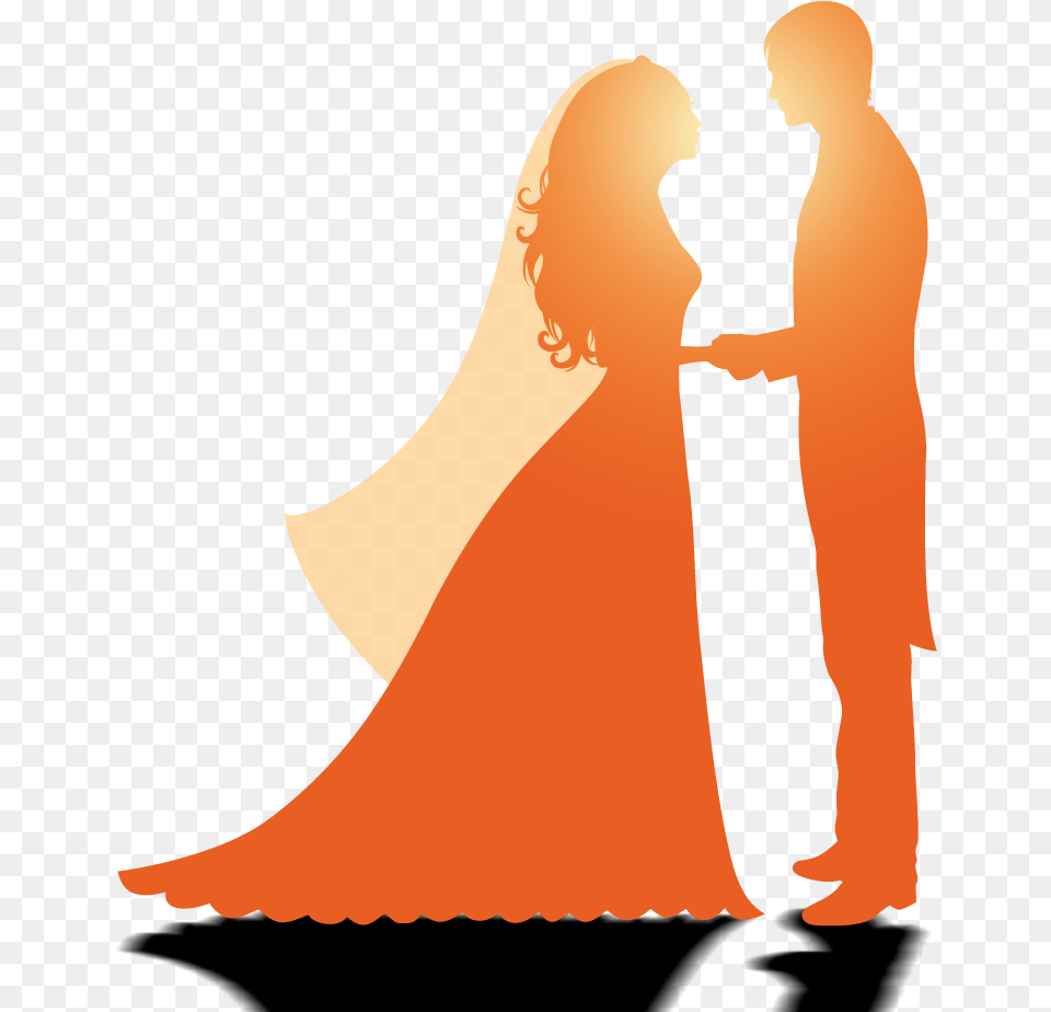 Wedding Marriage Silhouette Wedding Couple Logo Design, Formal Wear, Clothing, Dress, Fashion Free Transparent Png