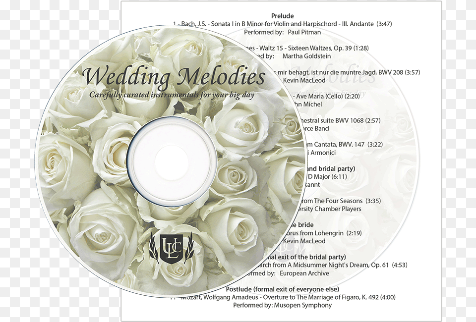 Wedding Melodies Cd Universal Life Church, Flower, Plant, Rose, Disk Free Png Download