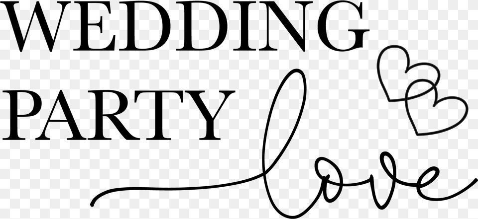 Wedding Party Love Line Art, Text Free Png Download