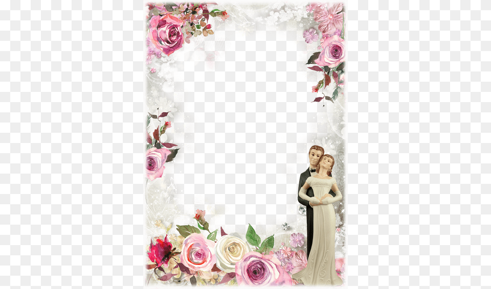 Wedding Photo Frame Rosa Rosen Uawg Karte, Flower, Rose, Plant, Flower Arrangement Free Transparent Png