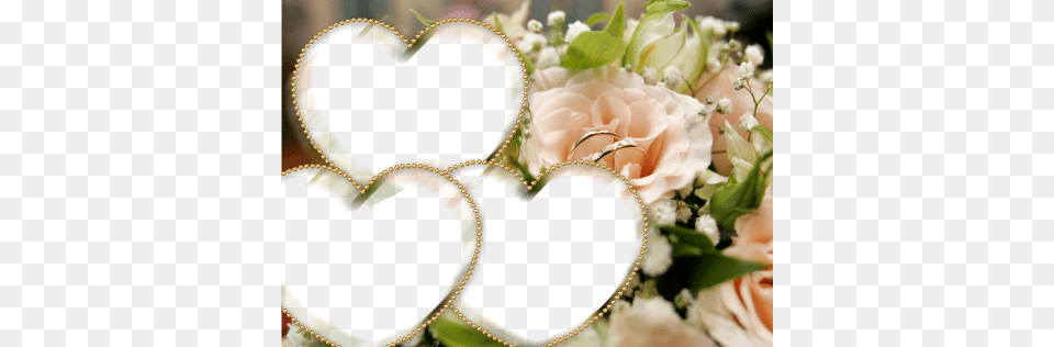 Wedding Photo Frames For Photoshop Frame Bouquet For Ring, Flower, Plant, Rose, Flower Arrangement Free Png