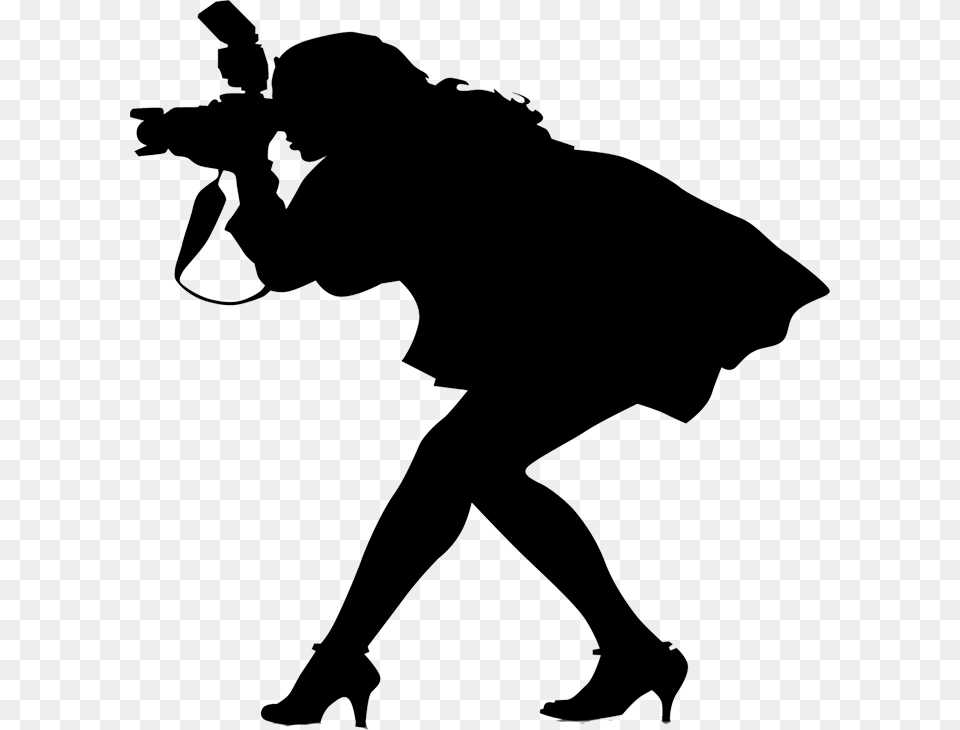 Wedding Photography Cliparts Girl With Camera Silhouette, Person, Photographer, Adult, Female Png Image