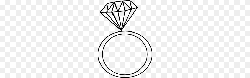 Wedding Ring Clip Art Diamond Ring Clipart, Gray Free Png