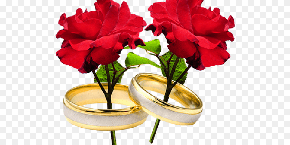Wedding Ring Flowers Wedding Ring With Flower, Accessories, Plant, Rose, Jewelry Free Transparent Png
