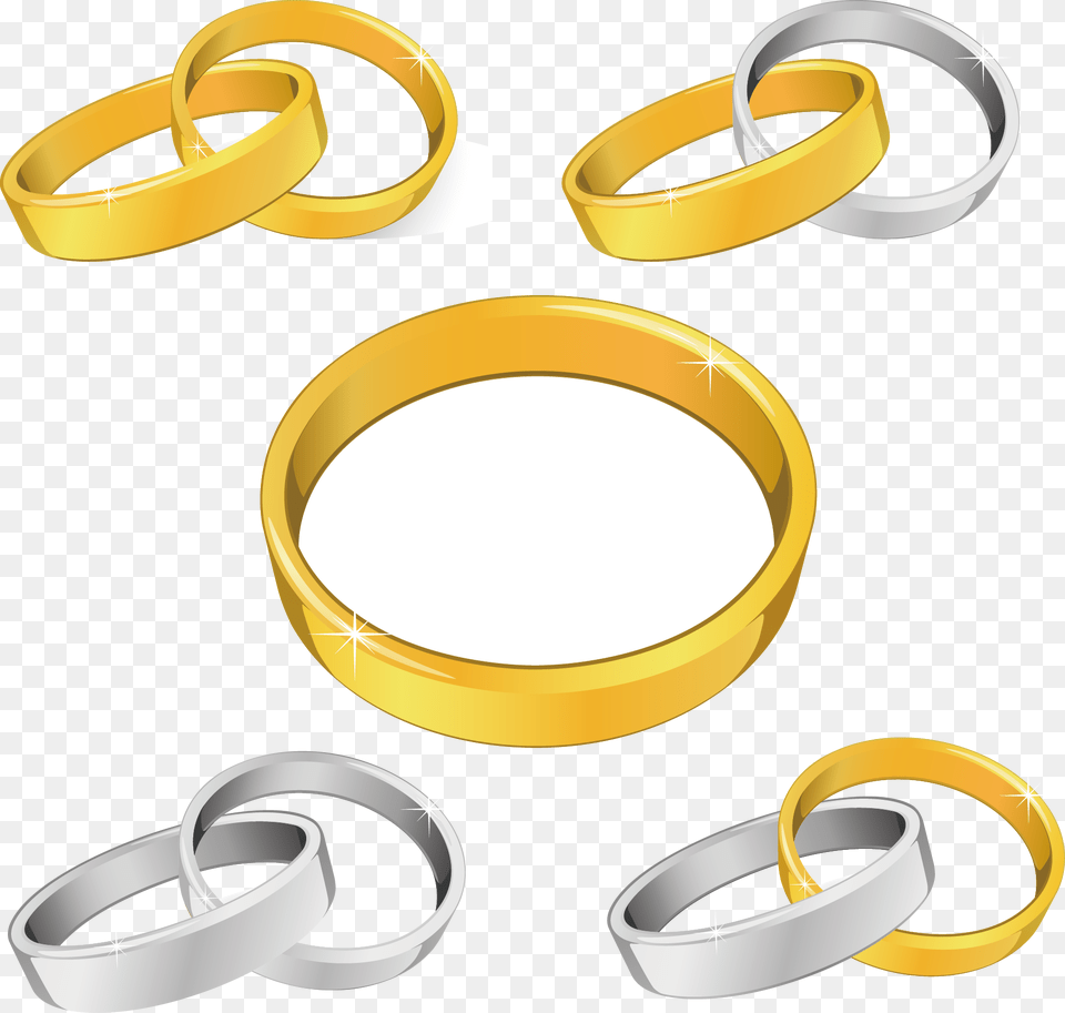 Wedding Ring Vector, Accessories, Jewelry, Gold, Tape Free Transparent Png