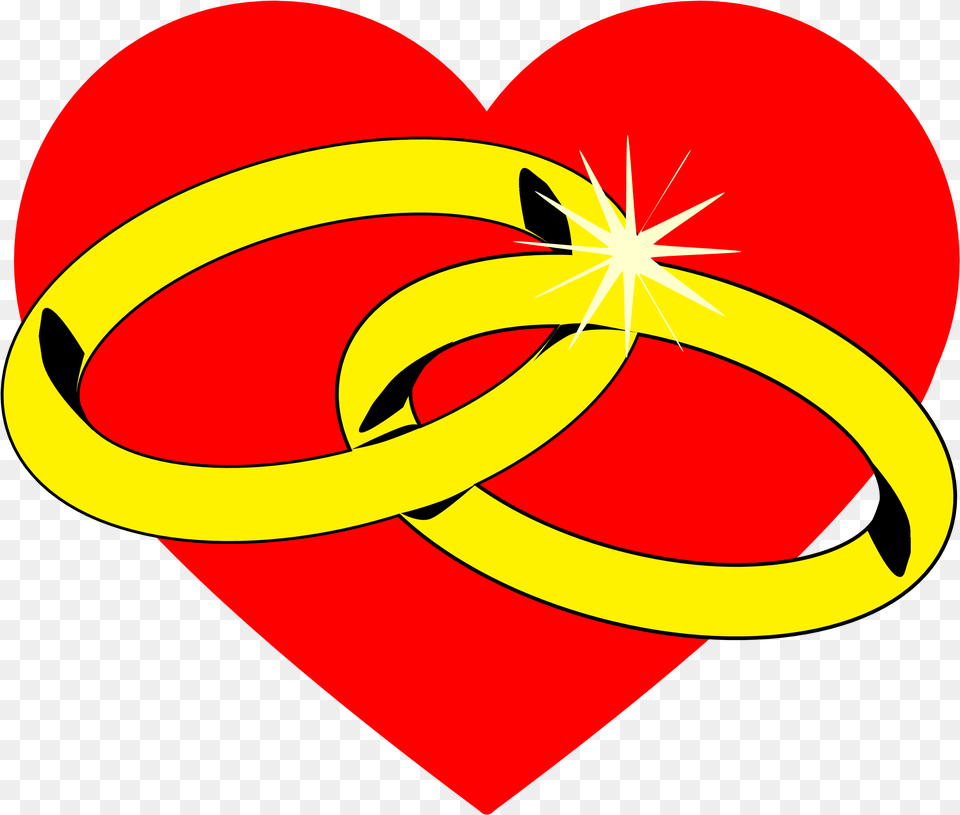 Wedding Rings Clip Art, Heart, Logo Free Png Download
