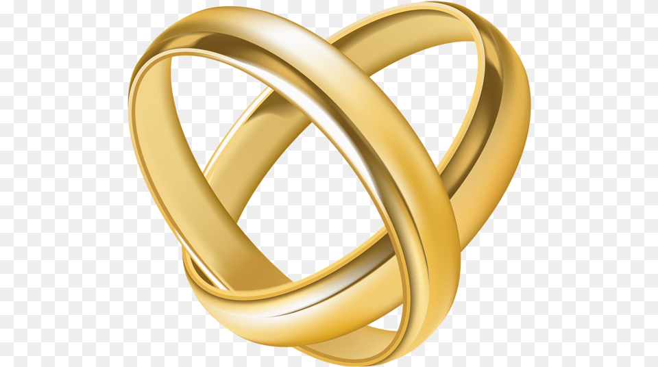 Wedding Rings Heart Transparent Clip Art Image Wedding Rings, Gold, Accessories, Jewelry, Ring Free Png Download