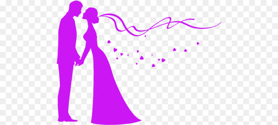 Wedding Silhouette Images Of Love, Formal Wear, Art, Clothing, Dress Png