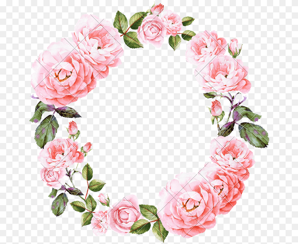 Wedding Templates Flower Background Wreath, Plant, Rose, Pattern, Carnation Free Png Download
