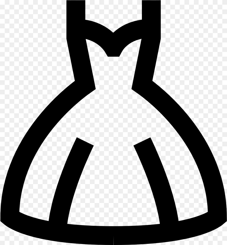 Wedding Wedding Dress Icon, Gray Png Image