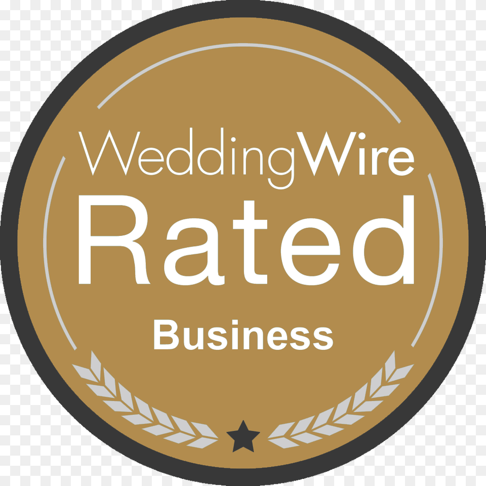 Wedding Wire Logo Badge Weddingwire Rated, Symbol, Gold, Disk Free Transparent Png
