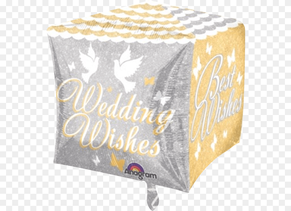 Wedding Wishes Cubez Foil Balloon Anagram, Tablecloth, Furniture Free Png Download
