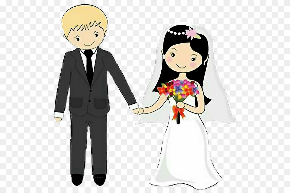 Weddingrings Justmarried Bride Wedding Love Flower Bouquet Vector, Flower Arrangement, Flower Bouquet, Dress, Formal Wear Free Png