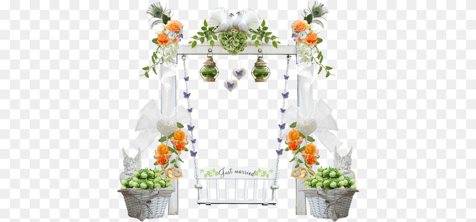 Weddingswingwedding Decorationsflowers Wedding, Flower, Flower Arrangement, Plant, Rose Free Transparent Png