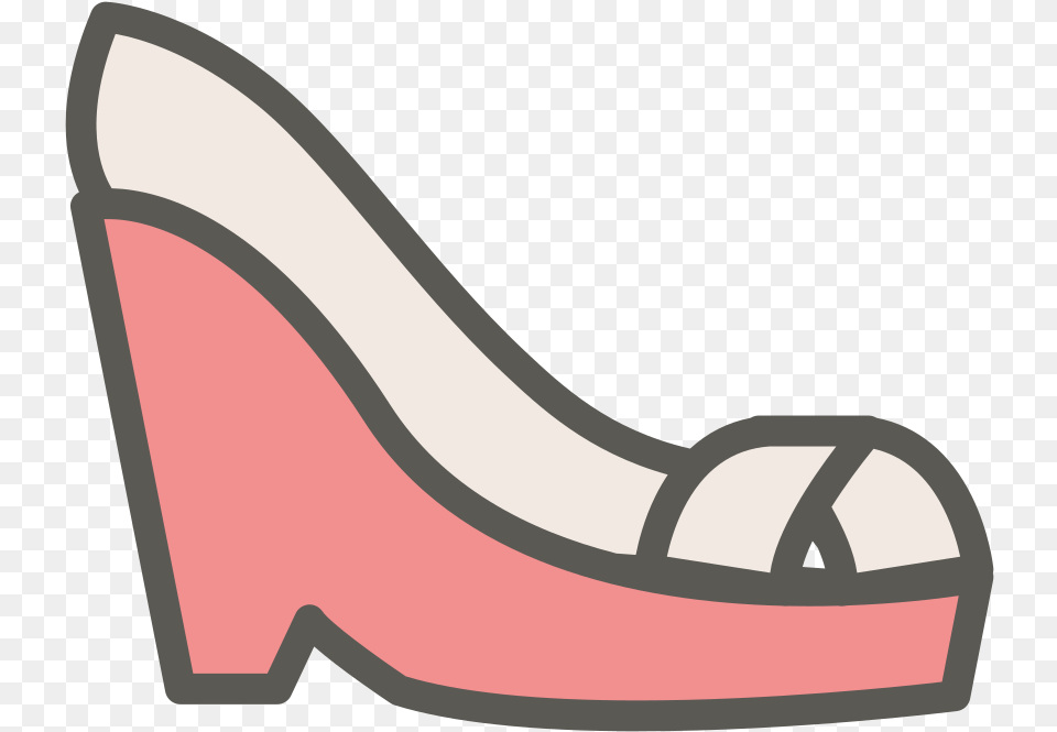 Wedge Icon Women Shoes Icon, Clothing, Footwear, High Heel, Shoe Png