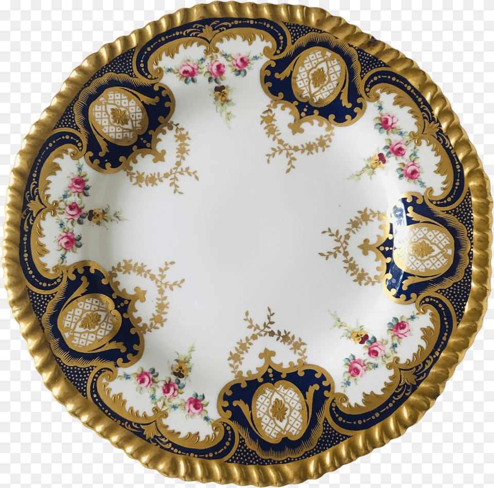 Wedgwood China Plate With Ornate Gold Circle Free Png