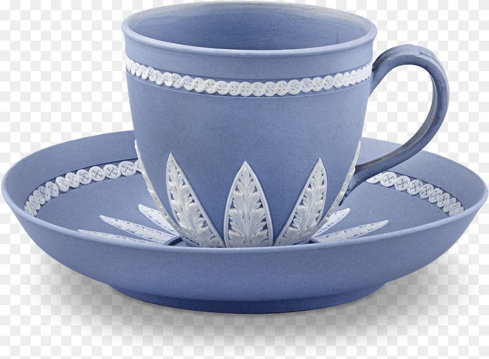 Wedgwood Pale Blue Jasperware Coffee Cup And Saucer Coffee Cup, Pottery Png Image